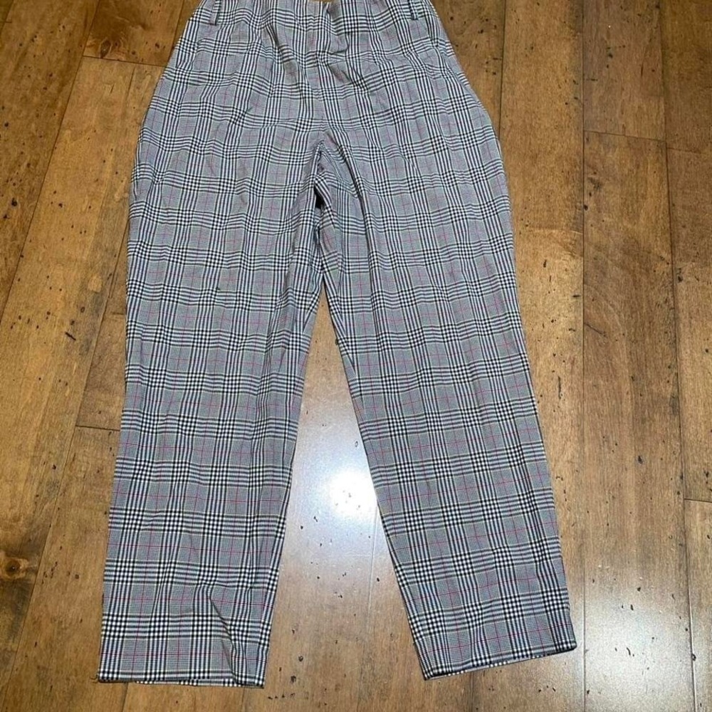 1.State Glen Plaid Checkered Ankle Trousers Size US‎ 10